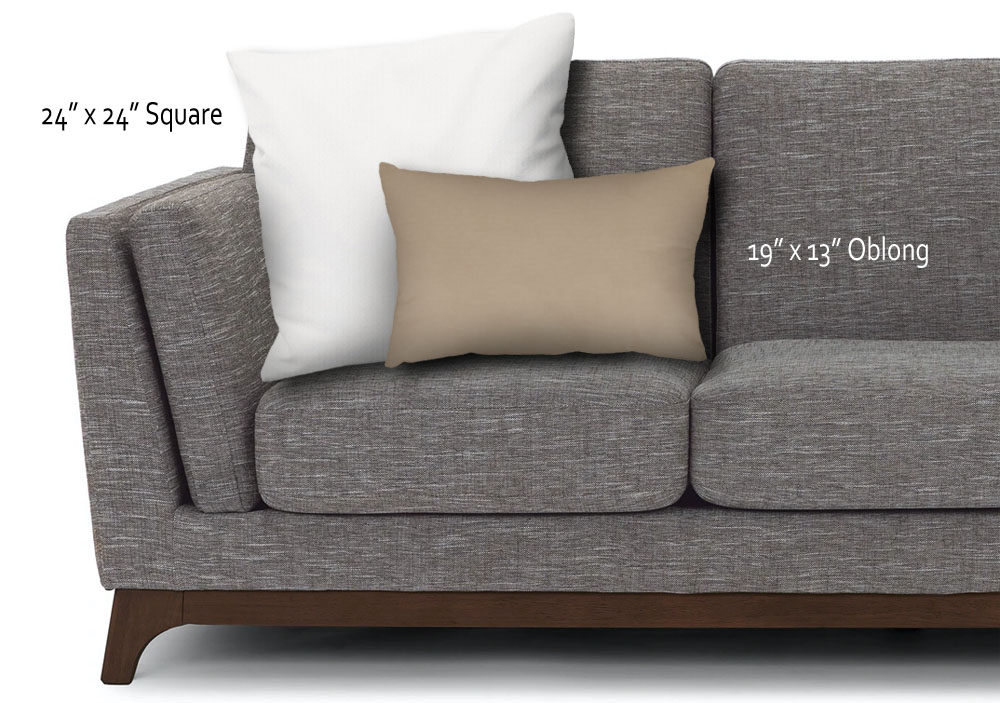 Cushion Size Examples