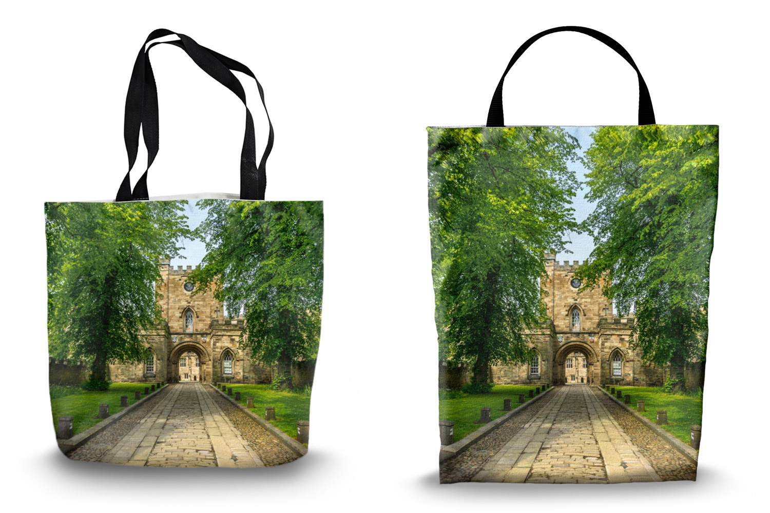 Durham Castle Gateway Canvas Tote Bags