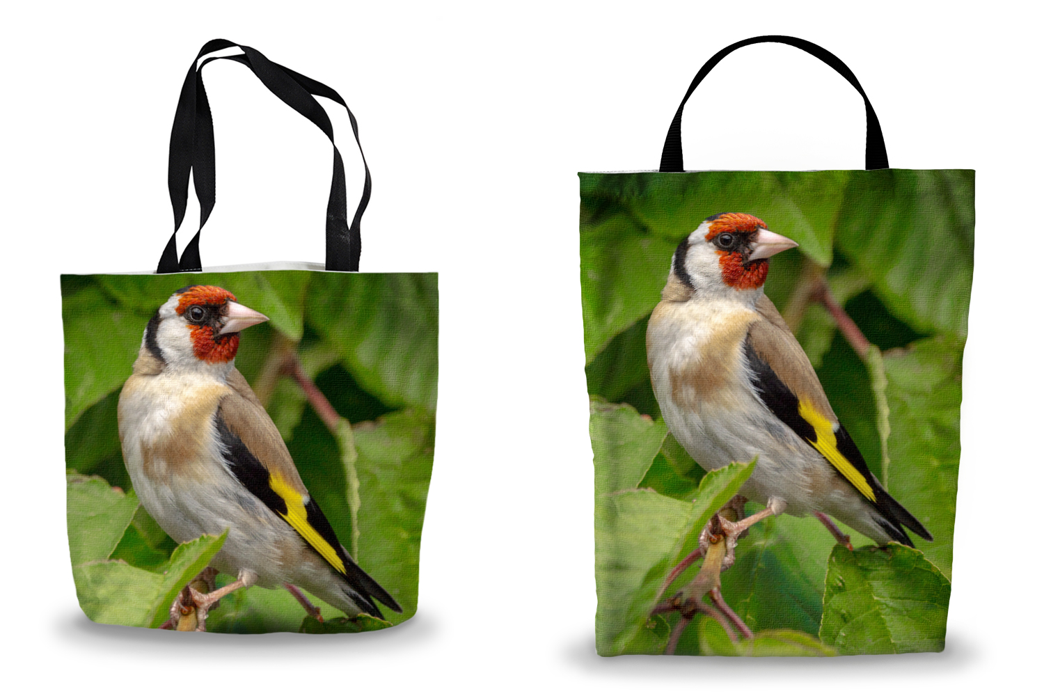 European Goldfinch Tote and Shopping Bags