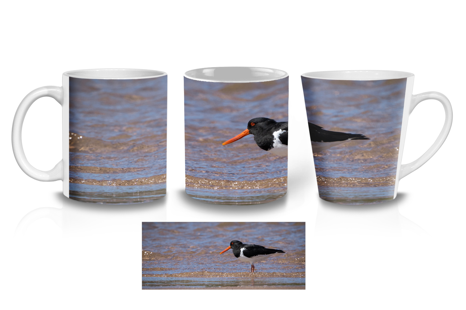 Wading Oyster Catcher Coffee Mugs