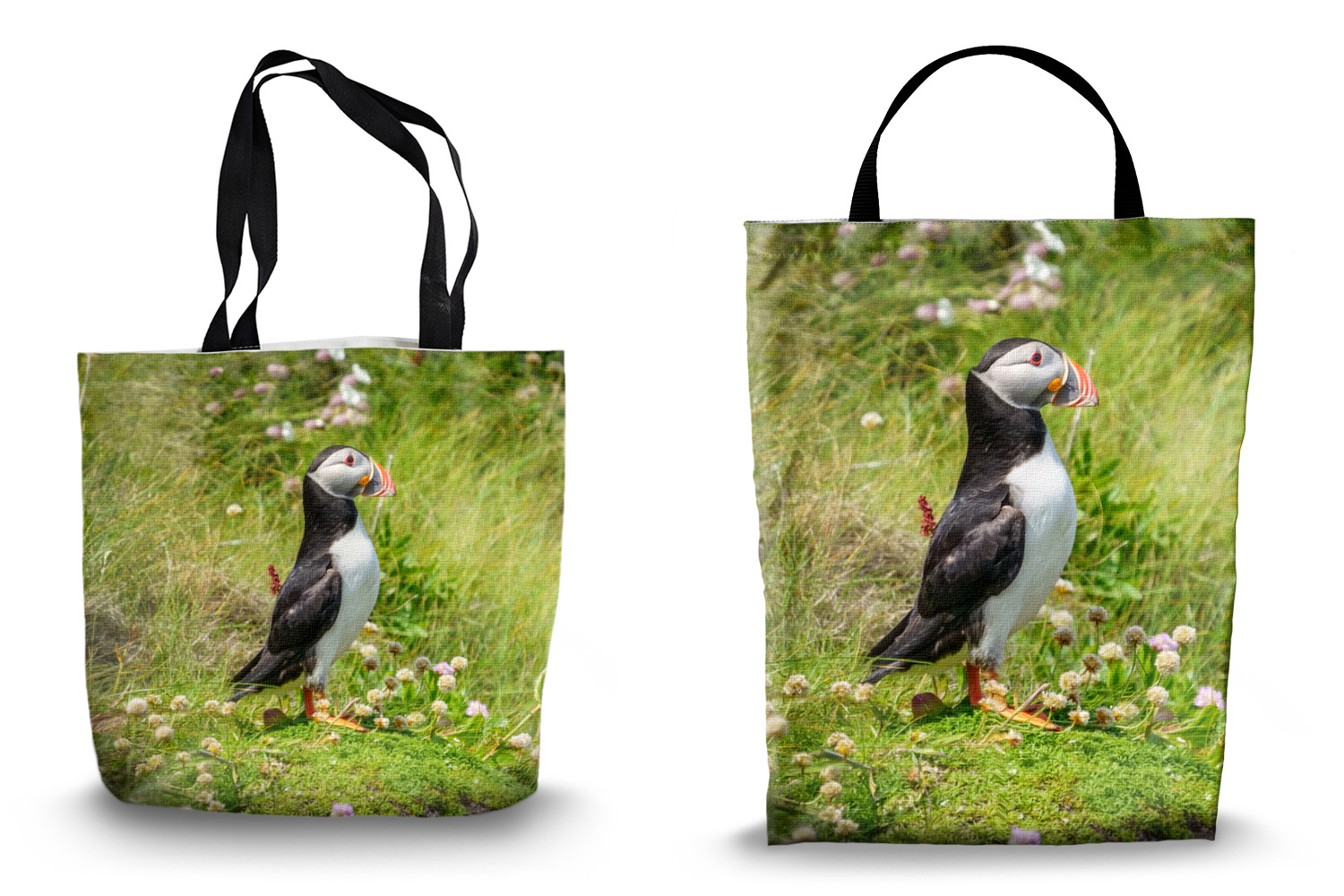 Puffin Tote Bags