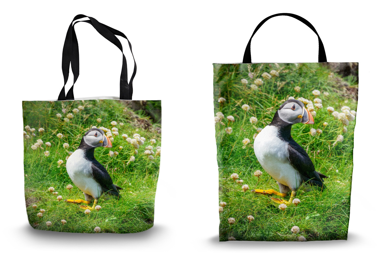 Puffin Tote Bags