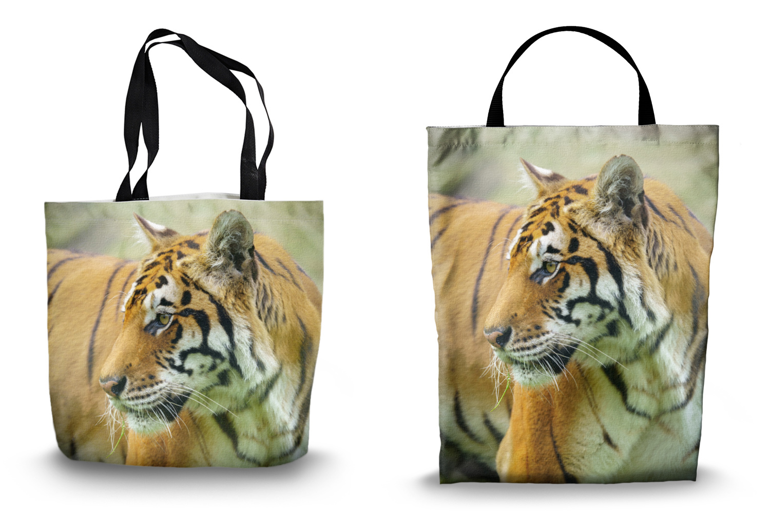 Sumatran Tiger Tote Bags