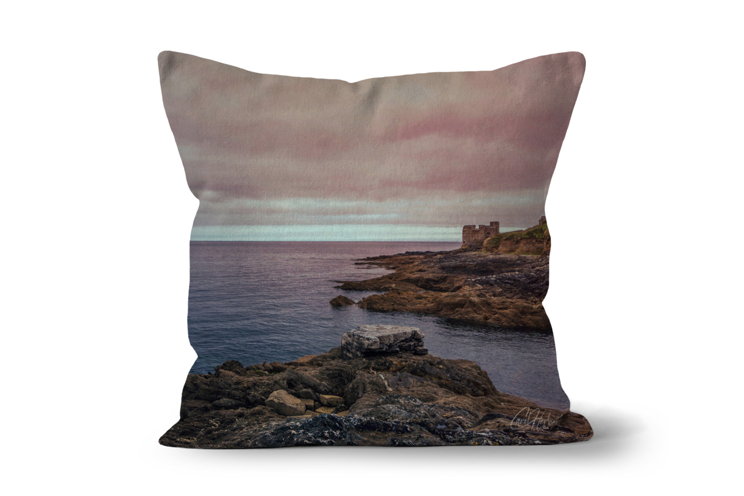 Falmouth Harbour Cornwall 18in x 18in Throw Cushion