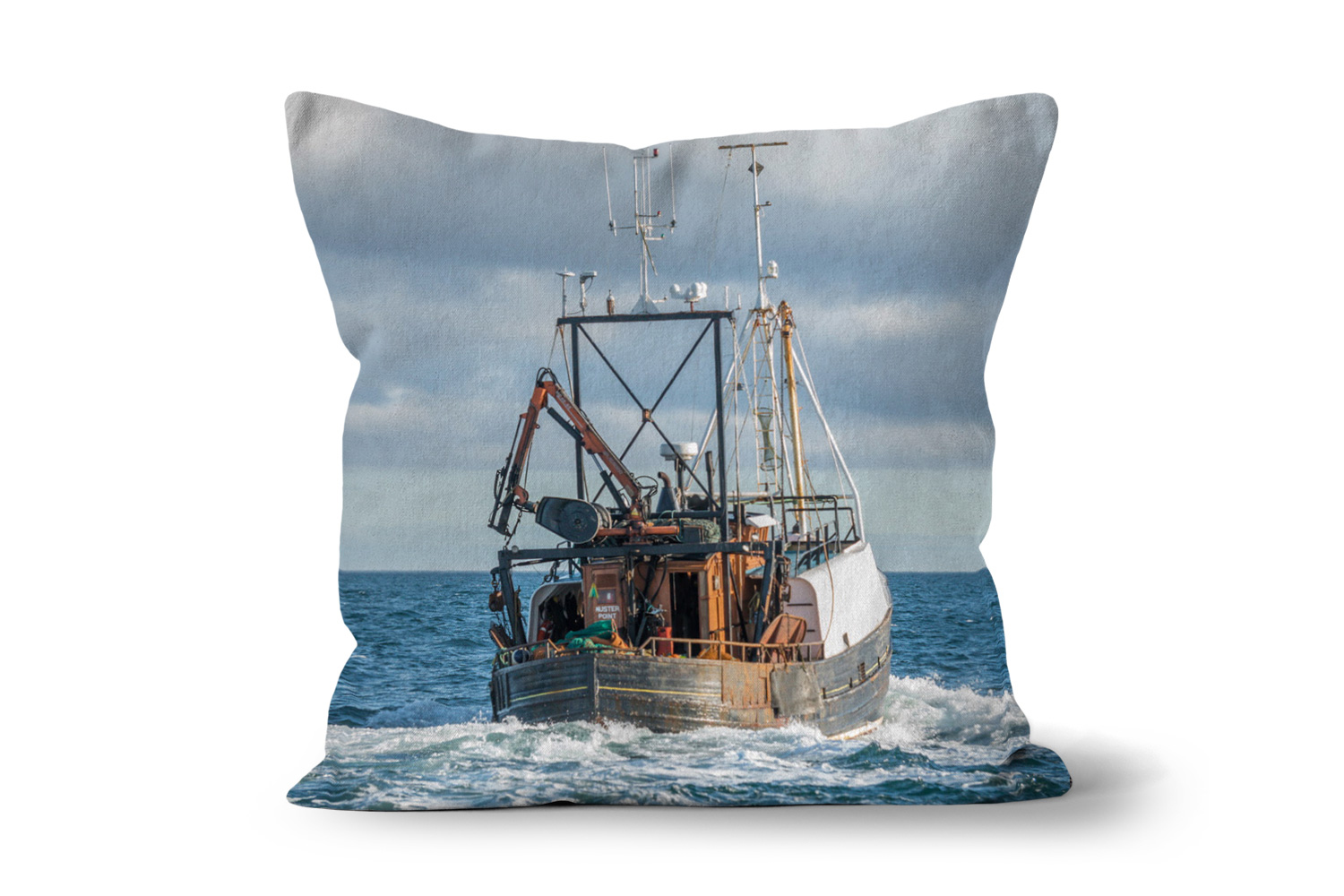Fishing Trawler 18in x 18in Throw Cushion