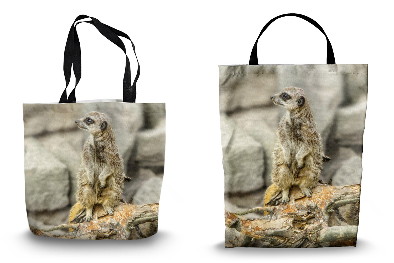 Meerkat Canvas Tote Bags