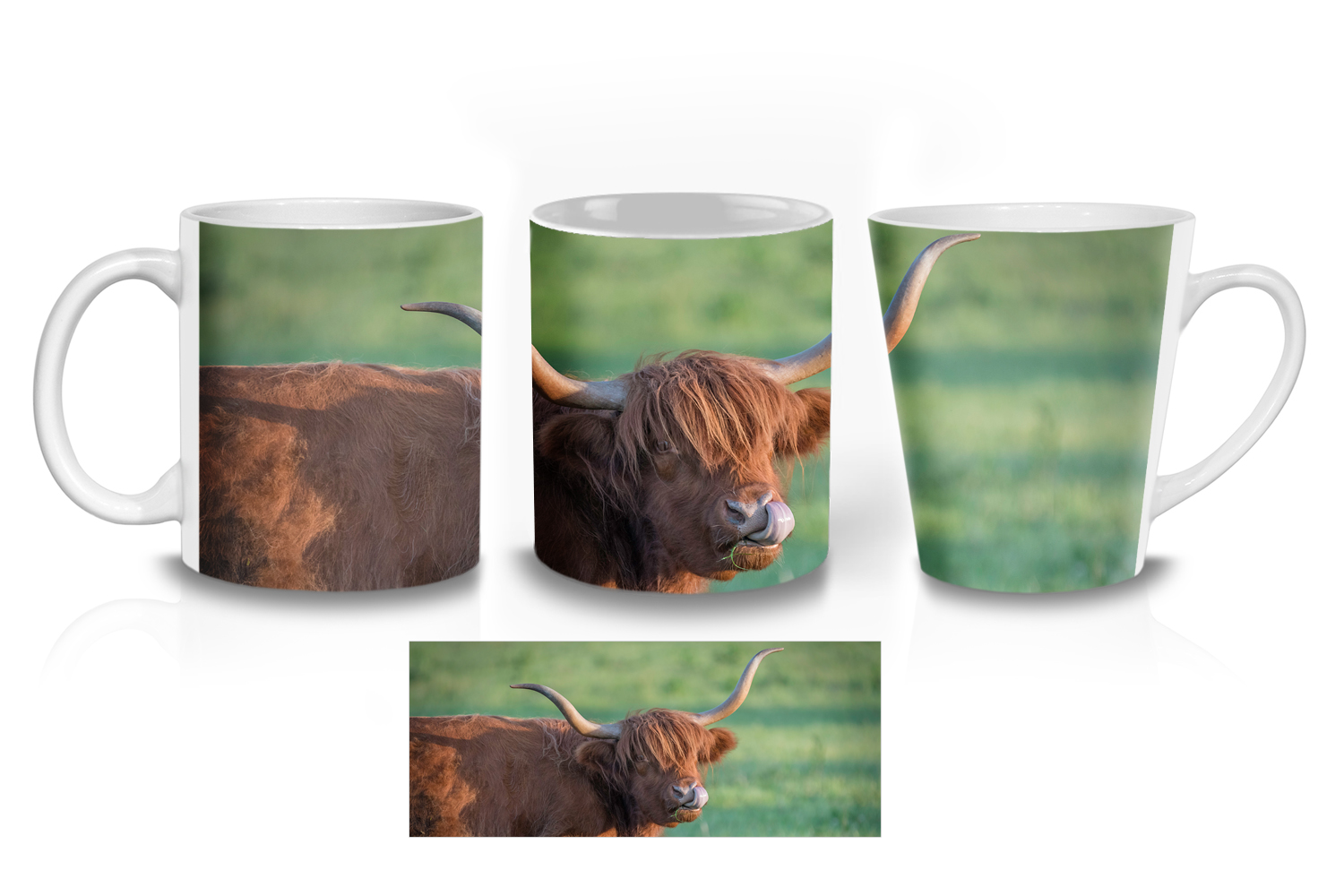 Highland Cows Ceramic Mug Sets
