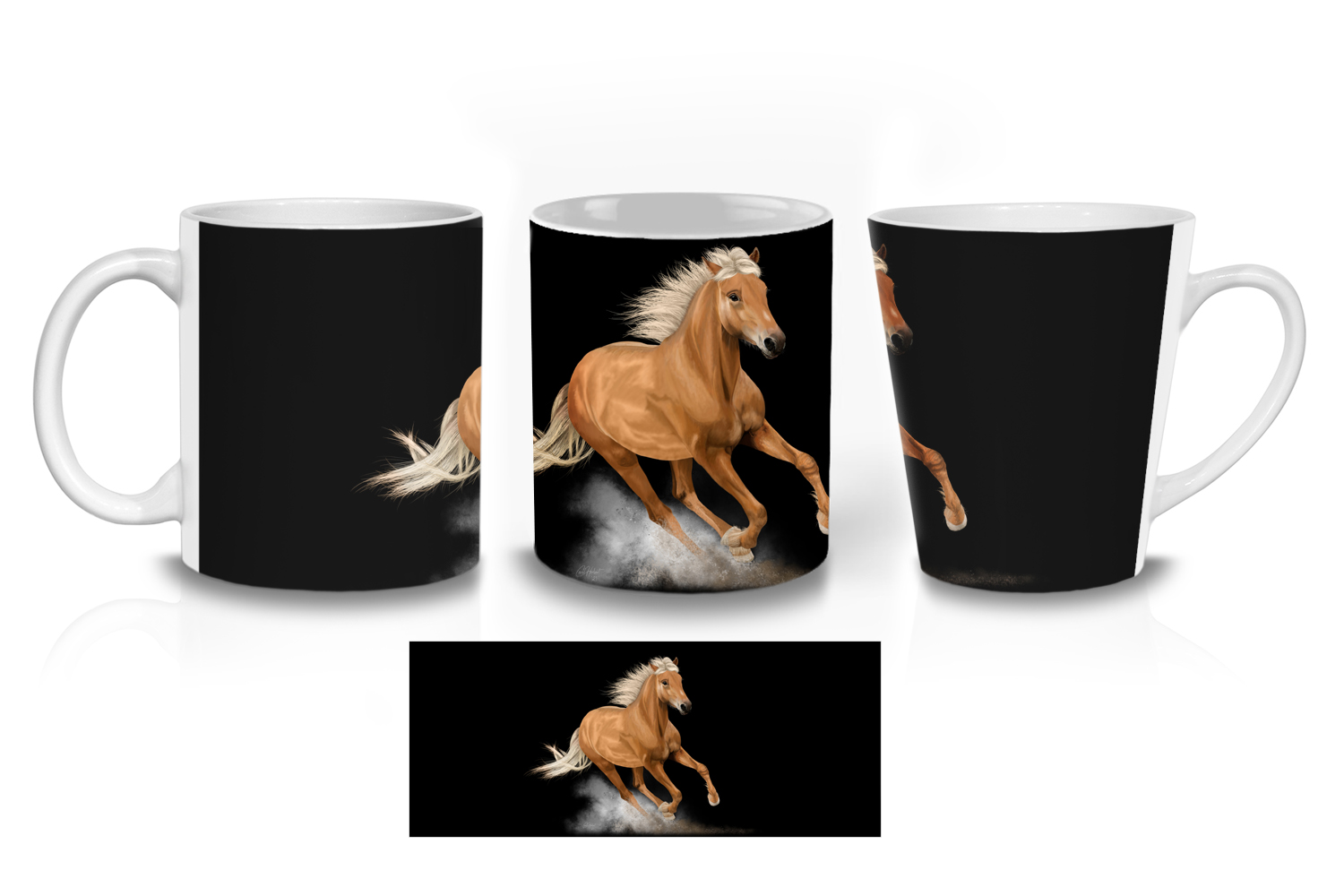 Palomino Horse Ceramic Mug Sets
