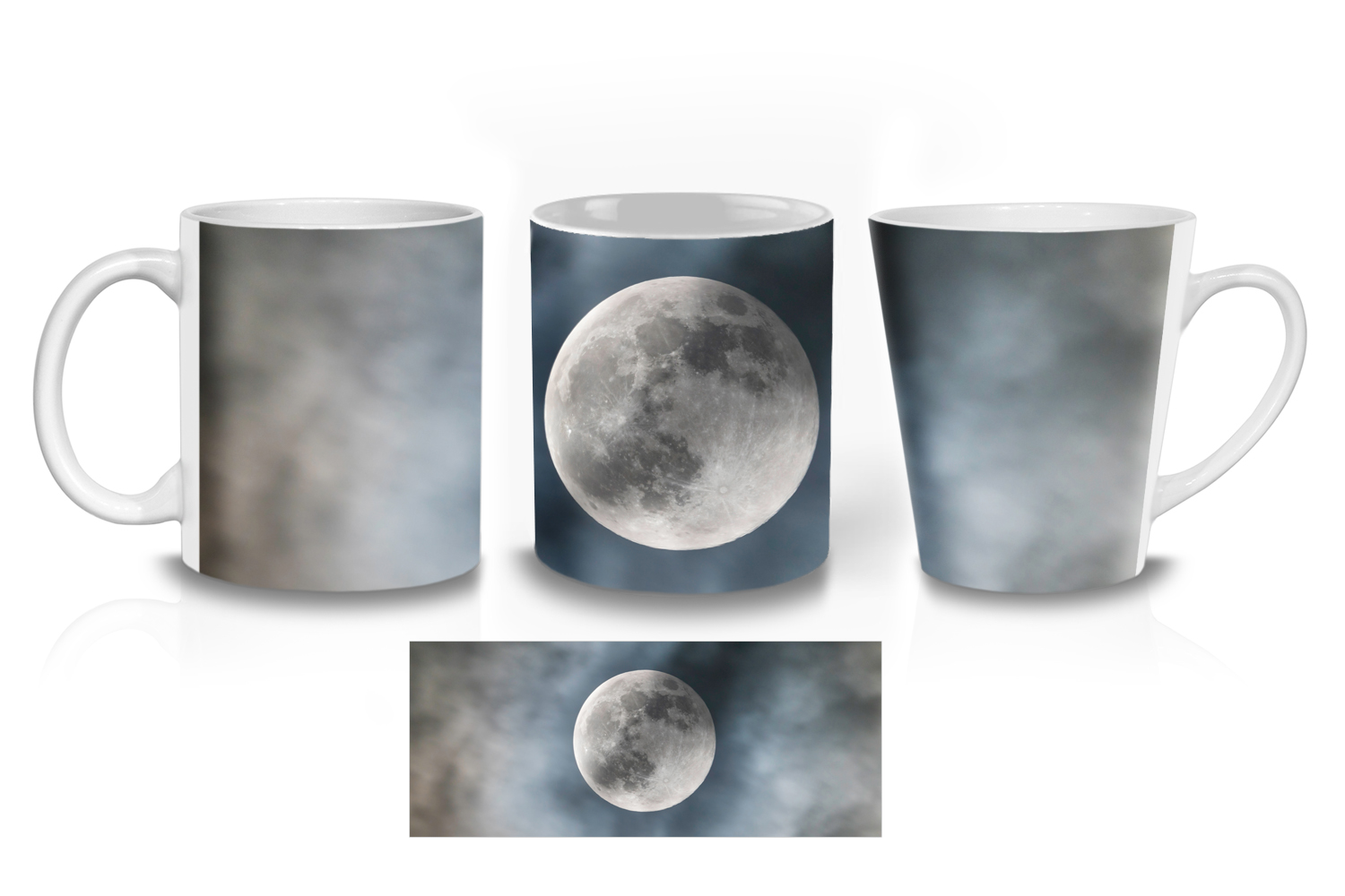 Moon in Cloud Ceramic Mug Sets