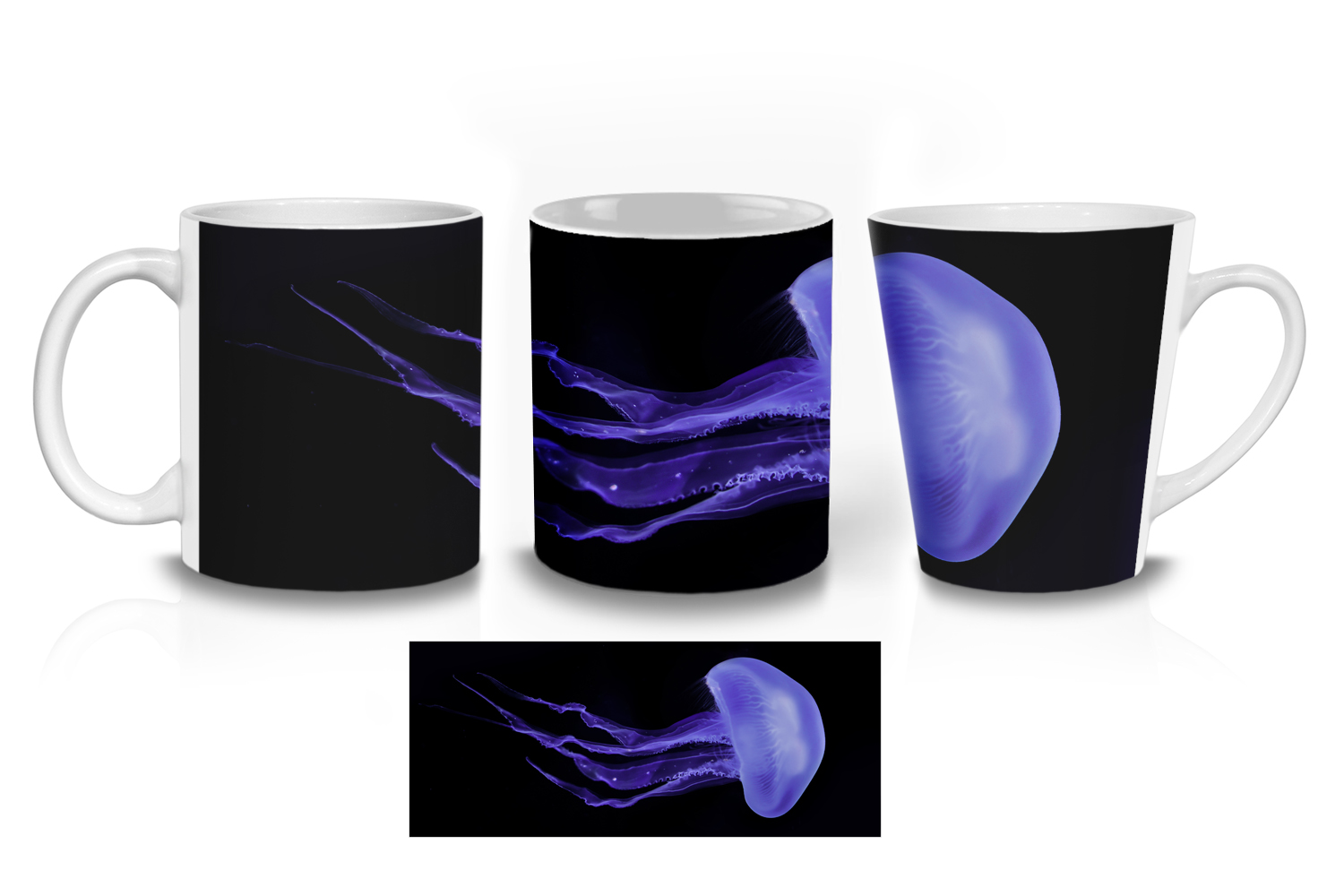 Moon Jellyfish Ceramic Mug Sets