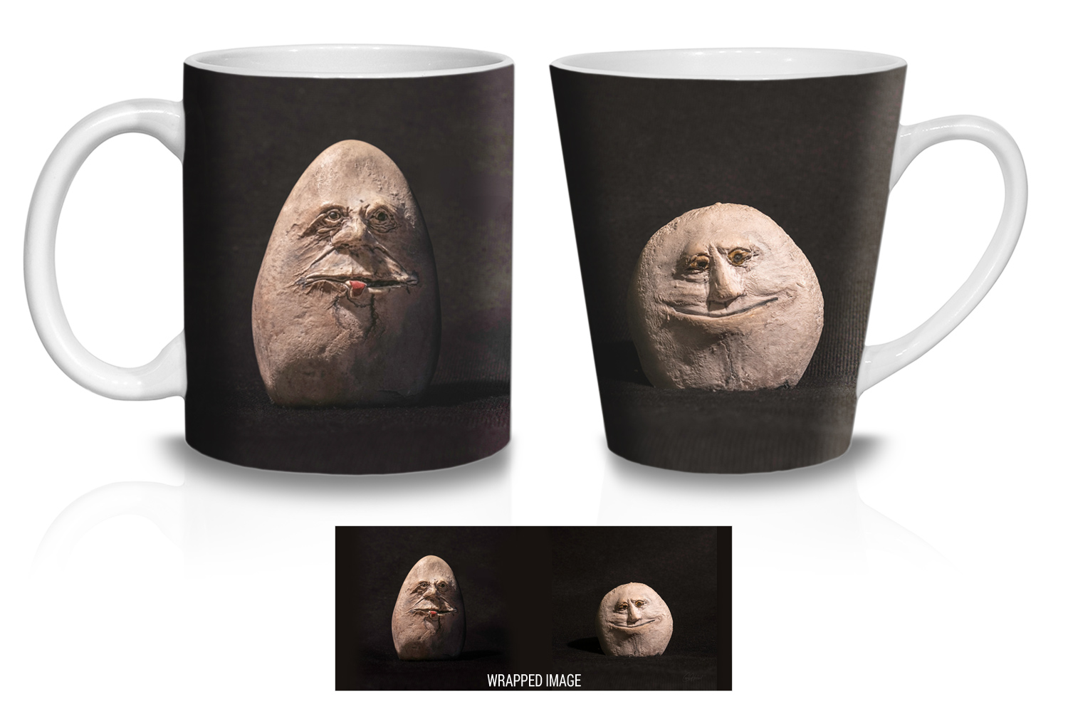 Rock Faces Ceramic Mug Sets