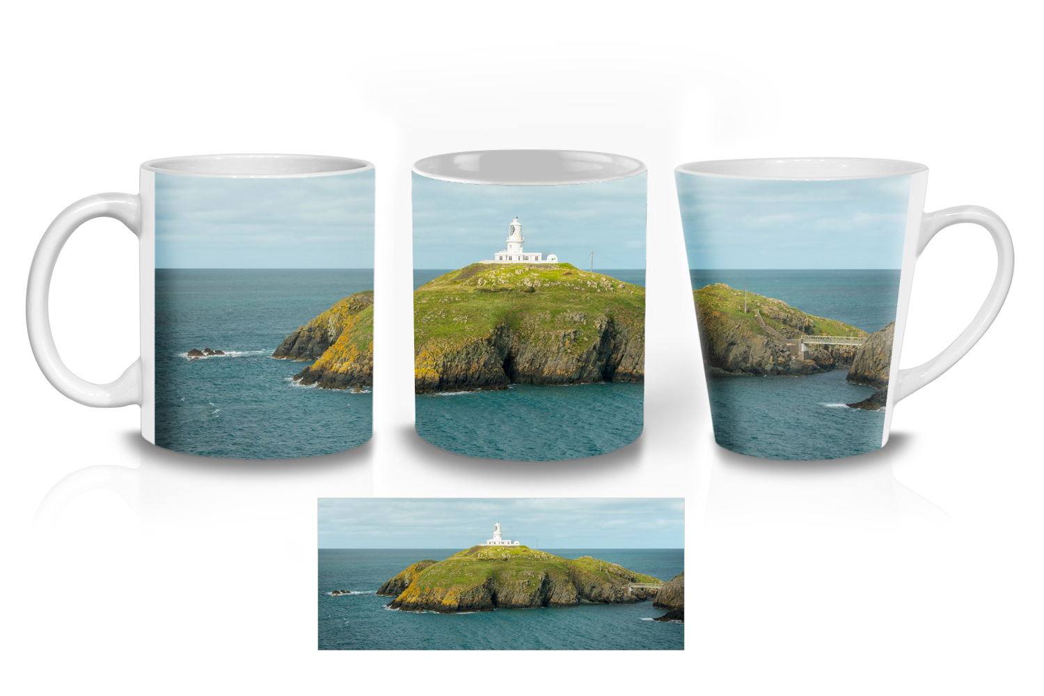 Strumble Head Lighthouse Ceramic Mug Sets