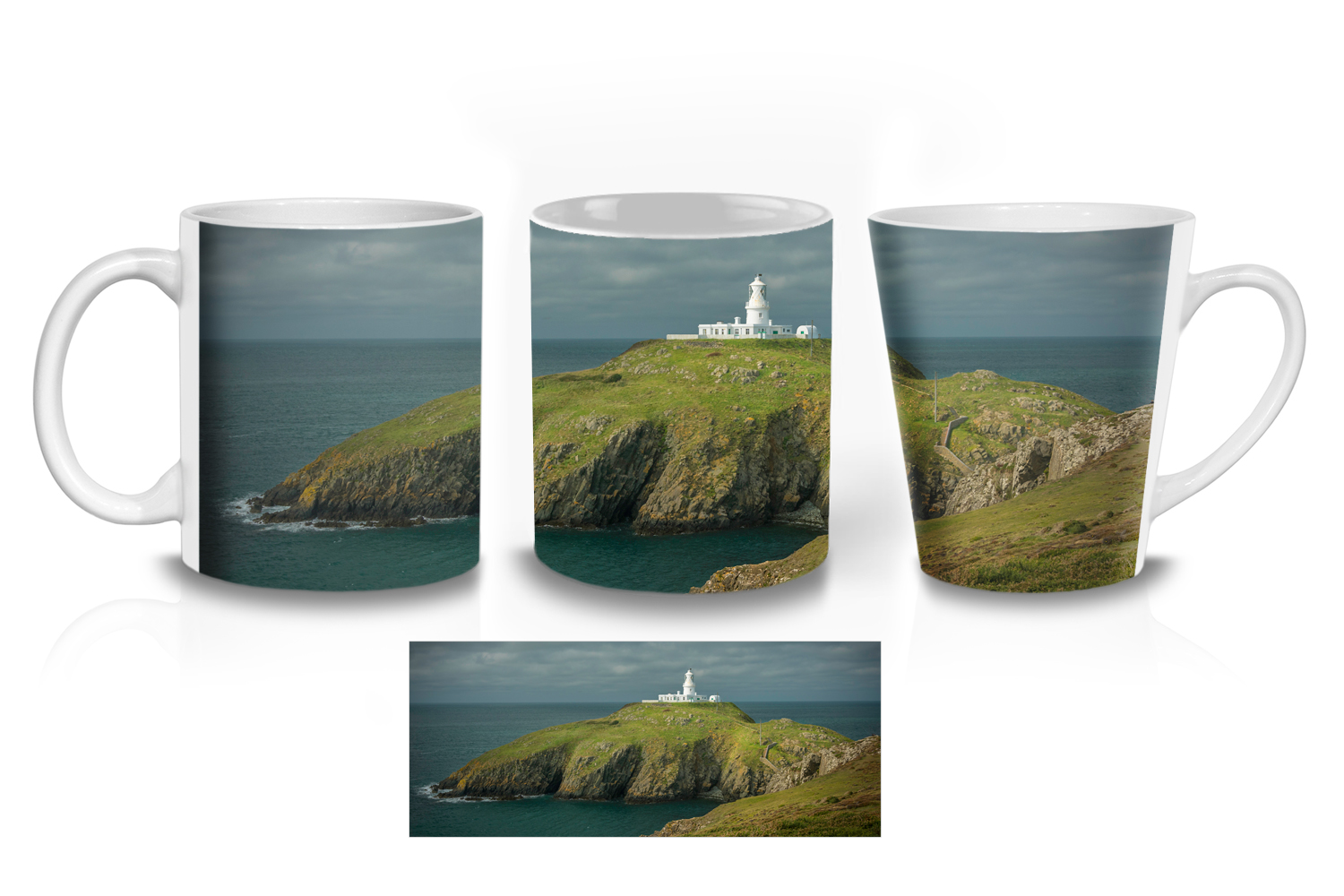 Strumble Head Lighthouse Ceramic Mug Sets