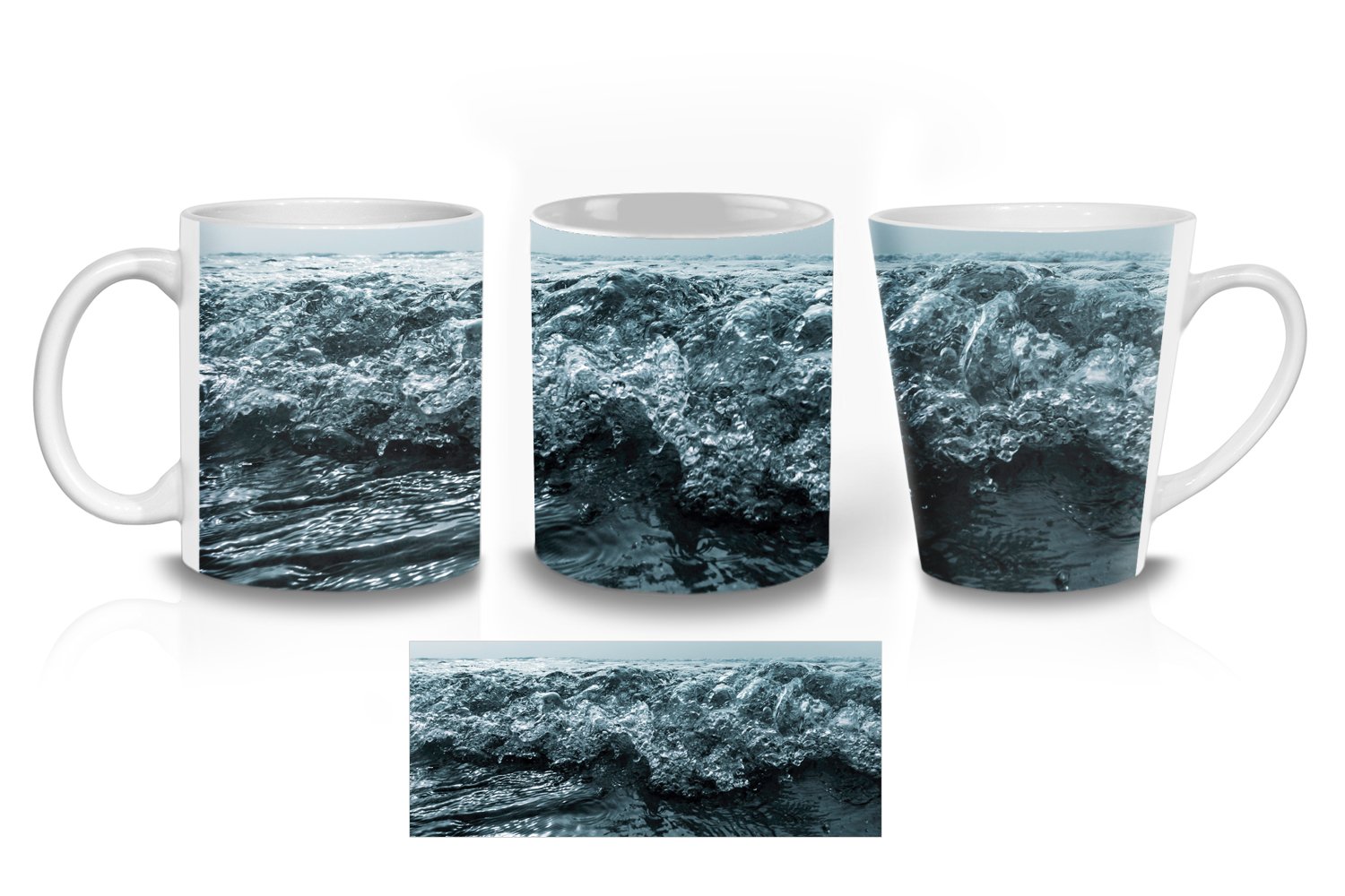 Ocean Waves Ceramic Mug Sets