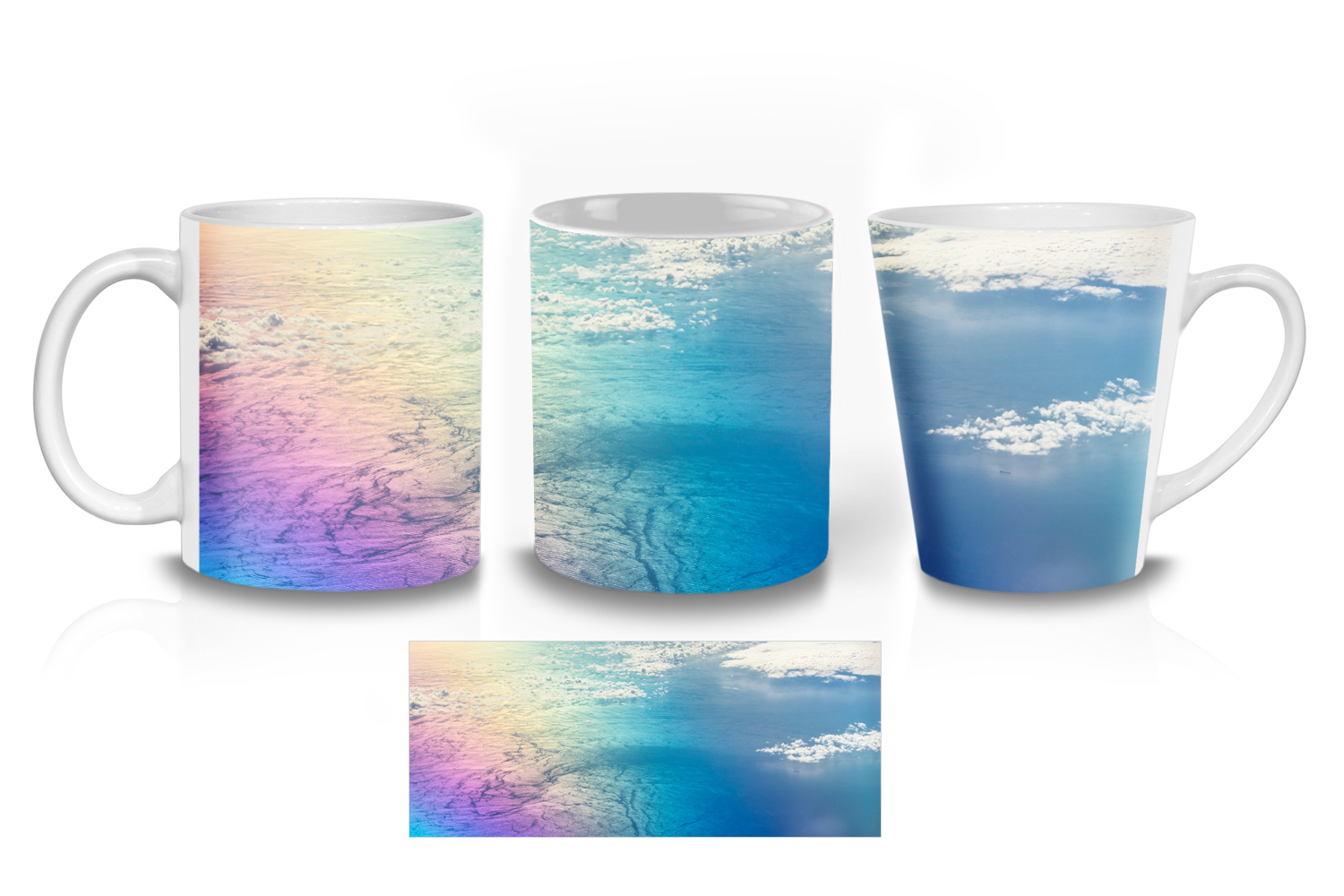 Rainbow on Water Ceramic Mug Sets