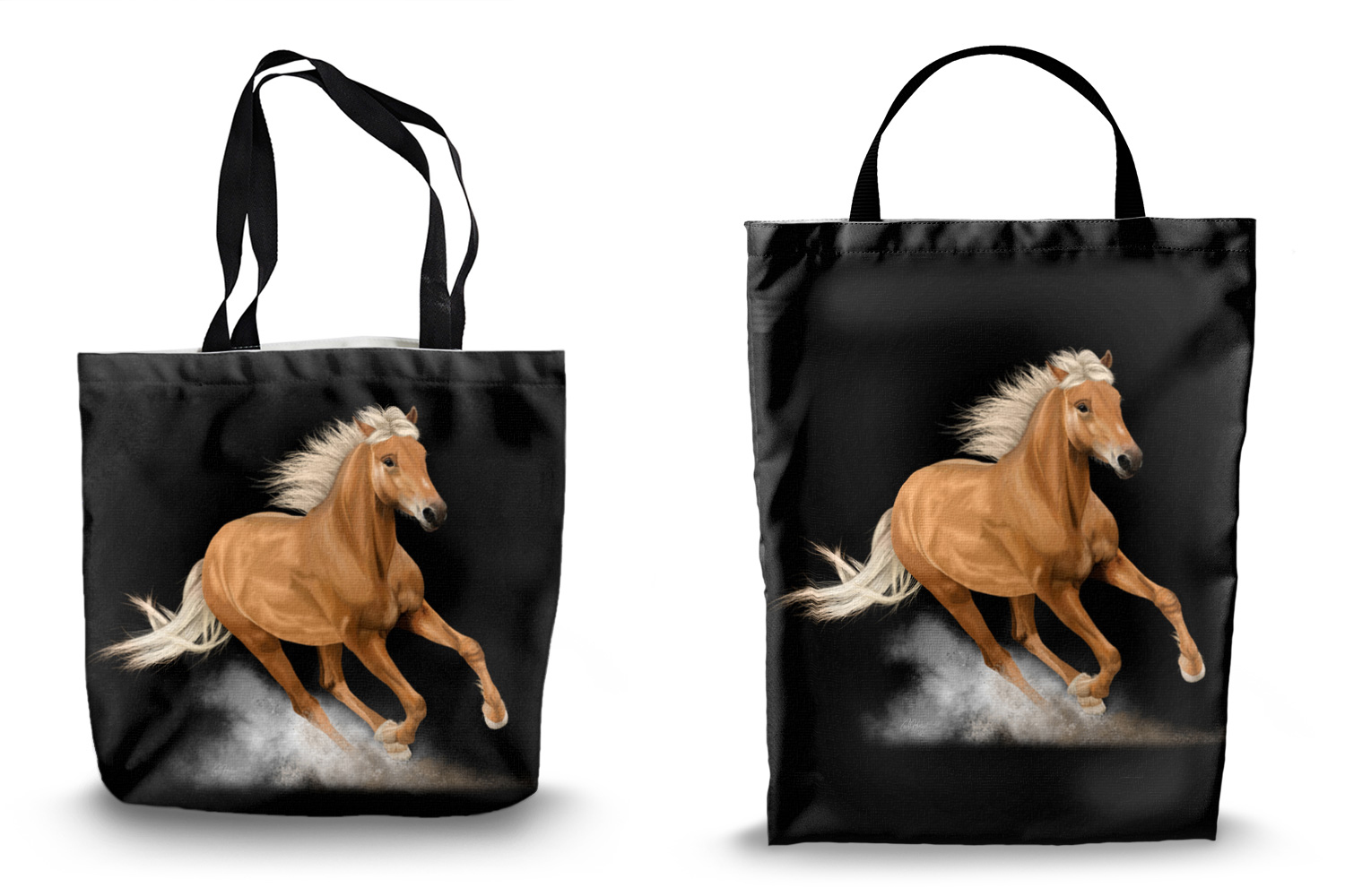 Palomino Horse Canvas Tote Bags