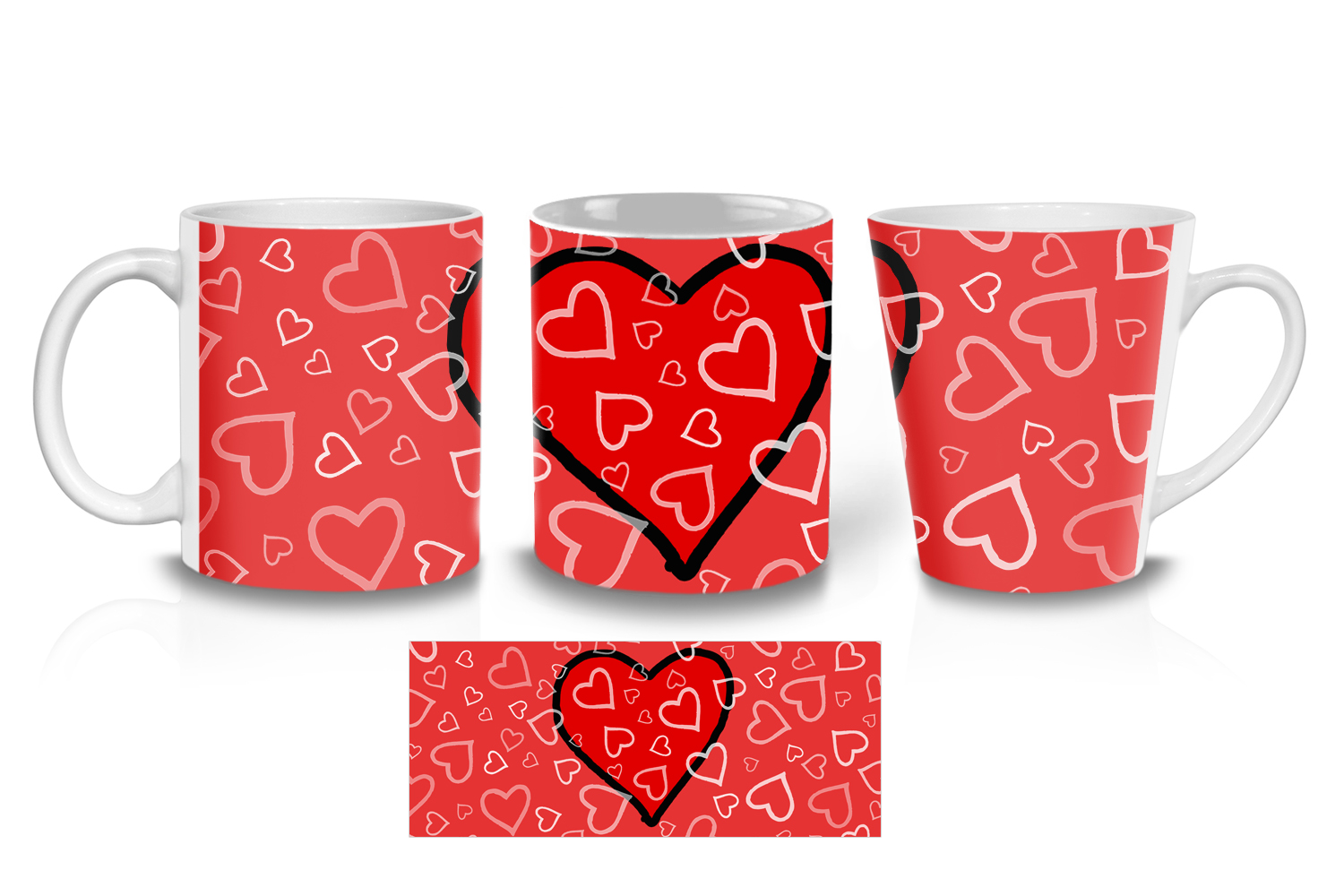 Scattered Hearts Mugs