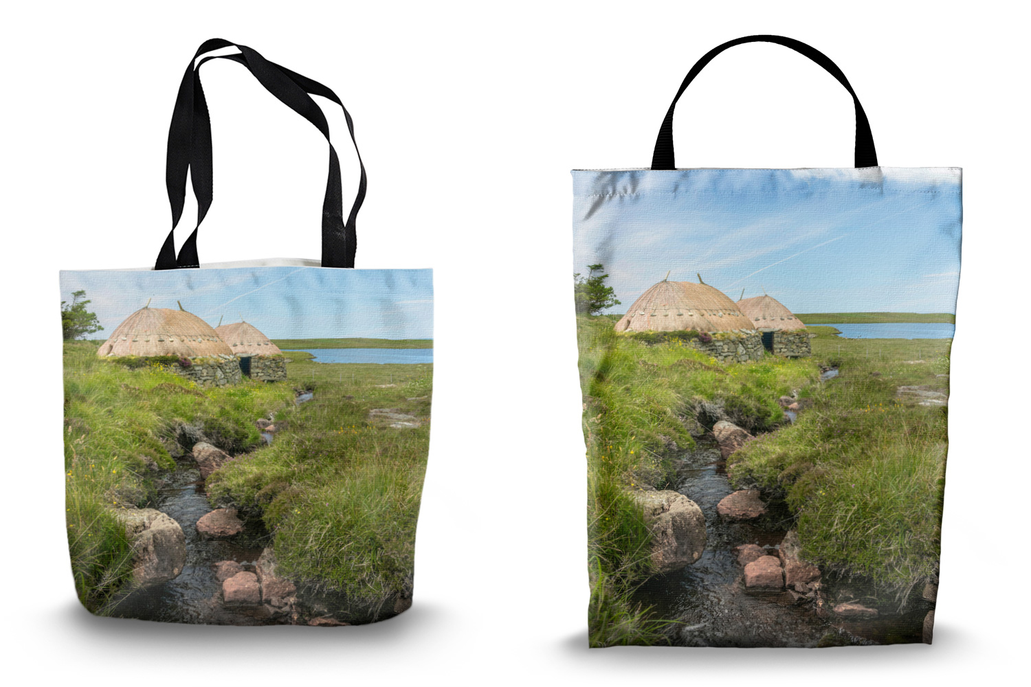 Shawbost Norse Mill Canvas Tote Bags