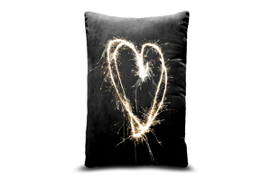 Firework Heart Oblong Cushions