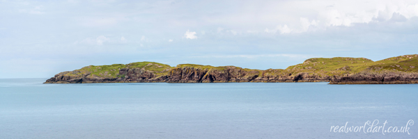 Priest Island Summer Isles - Panoramic Wall Art by Carol Herbert