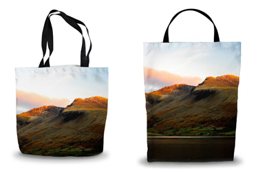 Scafell Pike Sunset Canvas Tote Bag