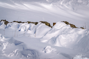 Snow Shapes 04 Wall Art Print