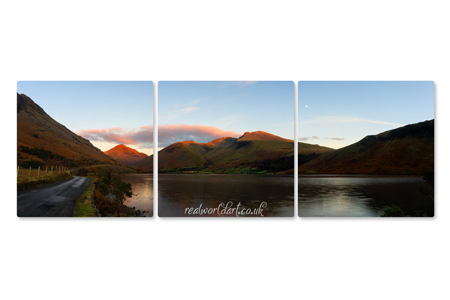 Tranquil Wastwater Triptych Canvas Wall Art