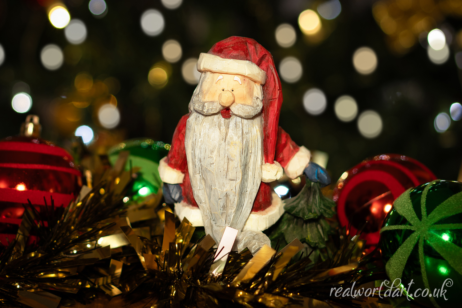 Santa Ornament Greeting Card