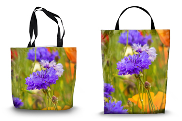 Cornflowers Tote Bag Options