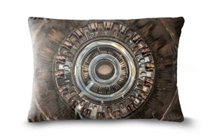 Jet Engine Exhaust 19in x 13in Oblong Cushion