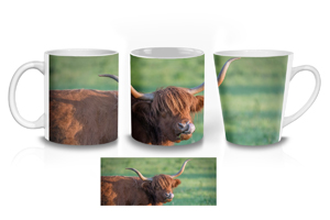 Majestic Highland Cow Coffee Mugs