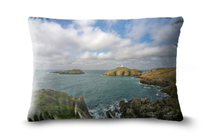 Strumble Head Lighthouse 19in x 13in Oblong Throw Cushion