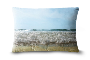 Waves 19in x 13in Oblong Throw Cushion